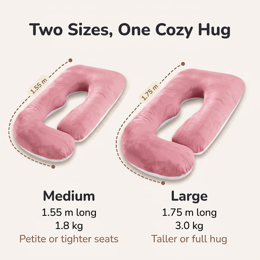 Full-Body Travel Pillow for Passenger Seat